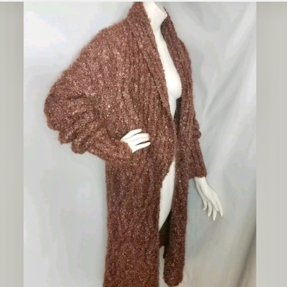 TSE Sweaters - TSE Soft Boucle Mohair Heavy Maxi Cardigan